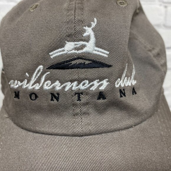 Dad Hat Cap Strap Back Gray Montana Wilderness Club Sir Nick Faldo Invitational - Picture 6 of 9